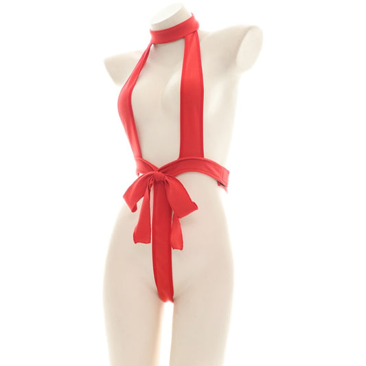 Sofyee Super Sexy Rabbit Tail Open Chest Dead Water Hollow Underwear