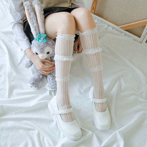 Layered Lolita Amine Girly Kawaii Socks