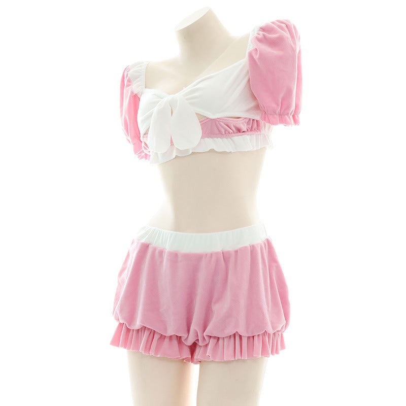 Schulmädchen rosa Anime Sexy Uniform