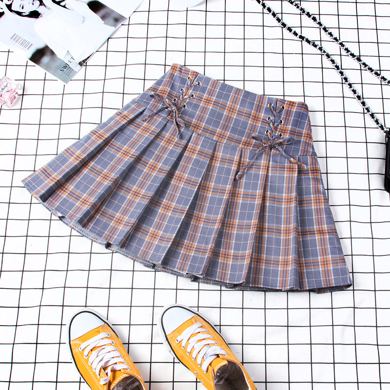 School Girl Grid Skirt