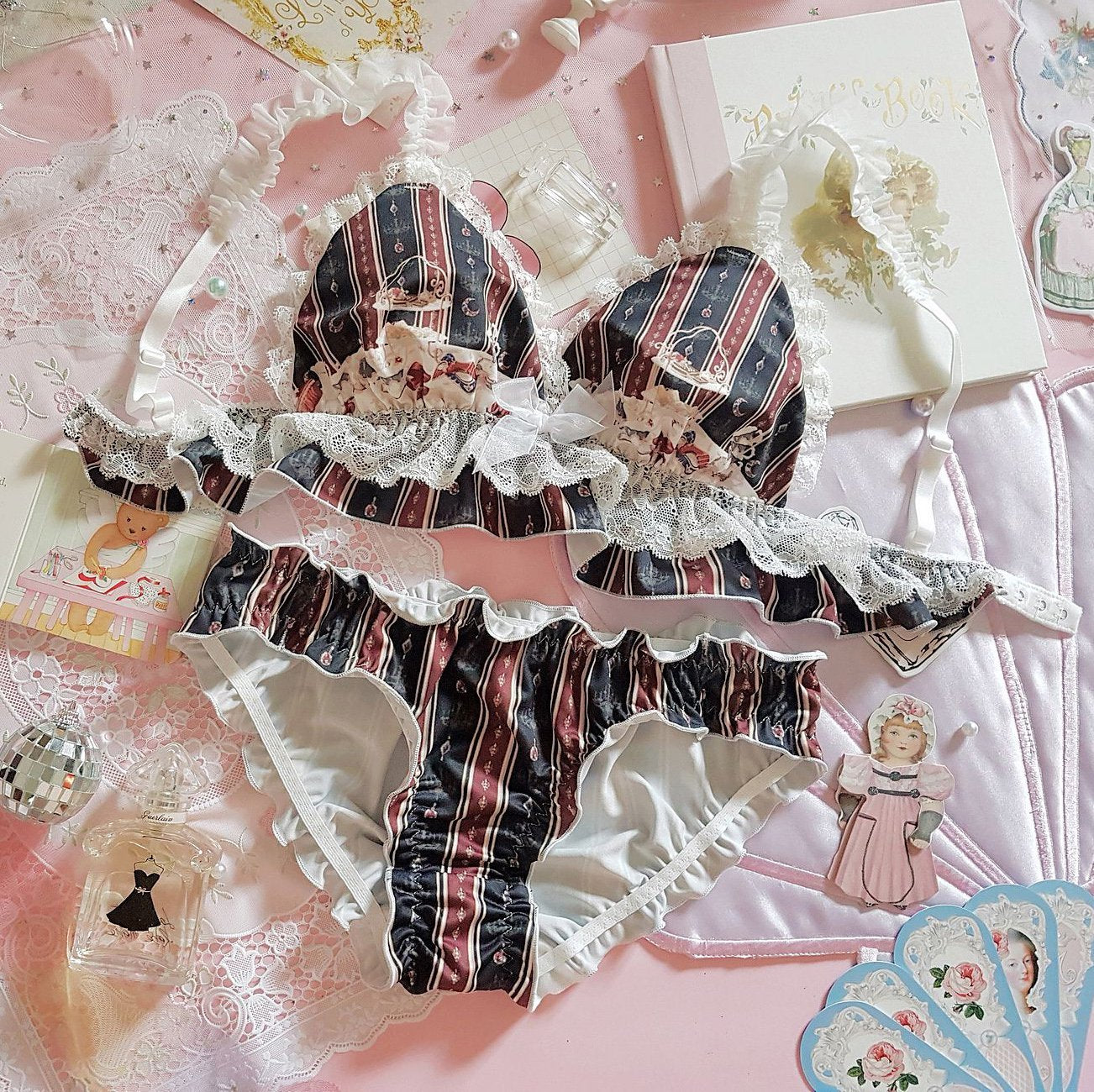 Sofyee Japanese Lolita Bralette Set