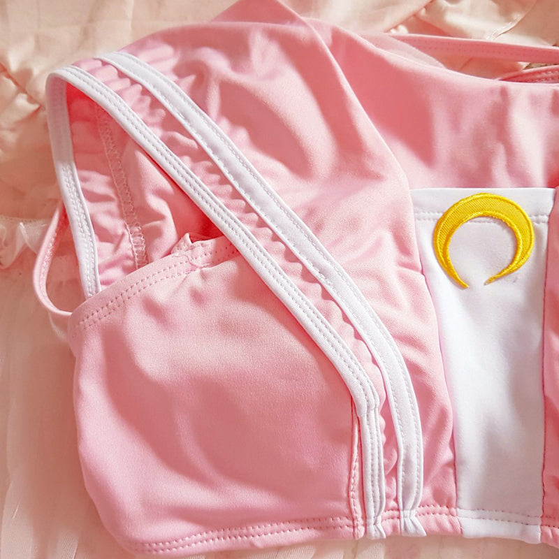 Japanese Anime Sailor Moon Lingerie Set - Pink Kawaii Moon