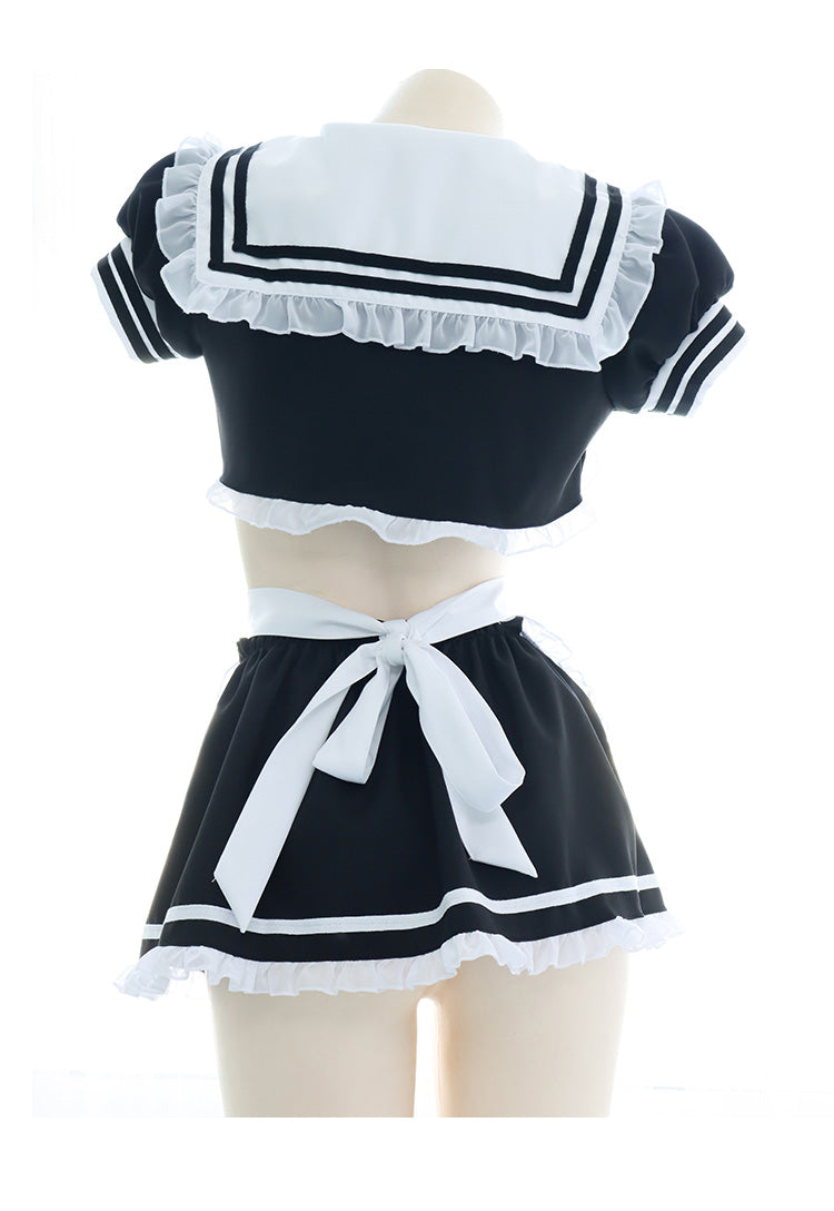Sofyee  Sexy Short Sailor Suit Maid Outfit