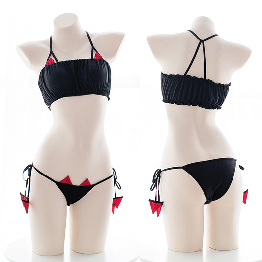 猫うさぎ耳アミンガーリーかわいいフリルセーラームーン水着ランジェリー