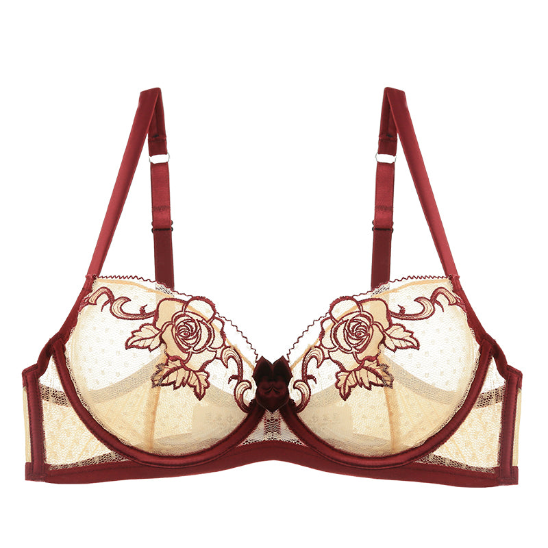 Mierside RA191 Embroidery push up bras of wemon Pretty Flowers