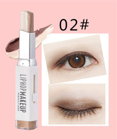 liphop gradient double colors eyeshadow stick 3D shimmer