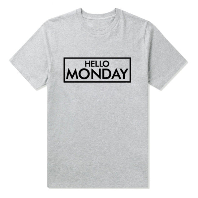 Hallo Montag, lässige T-Shirts